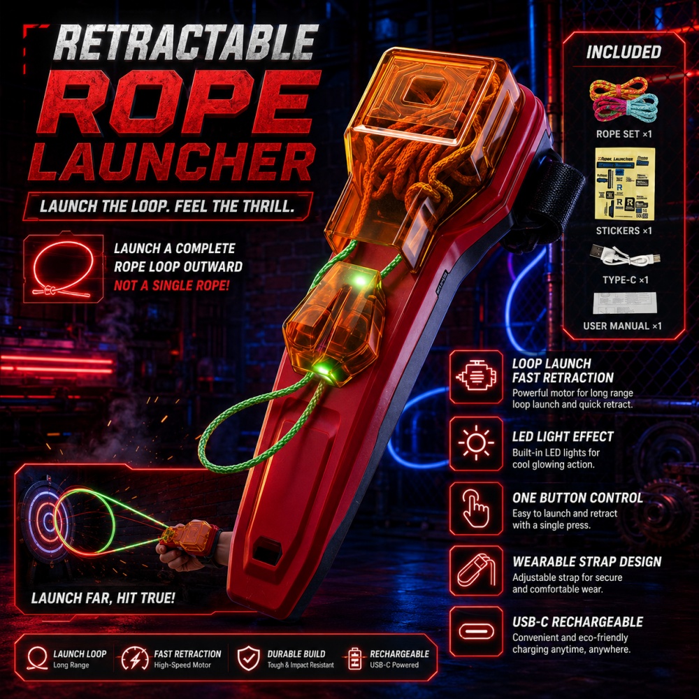 Cocktail Shaker Set - Lanzador de Cuerdas, Juguete de Disparo