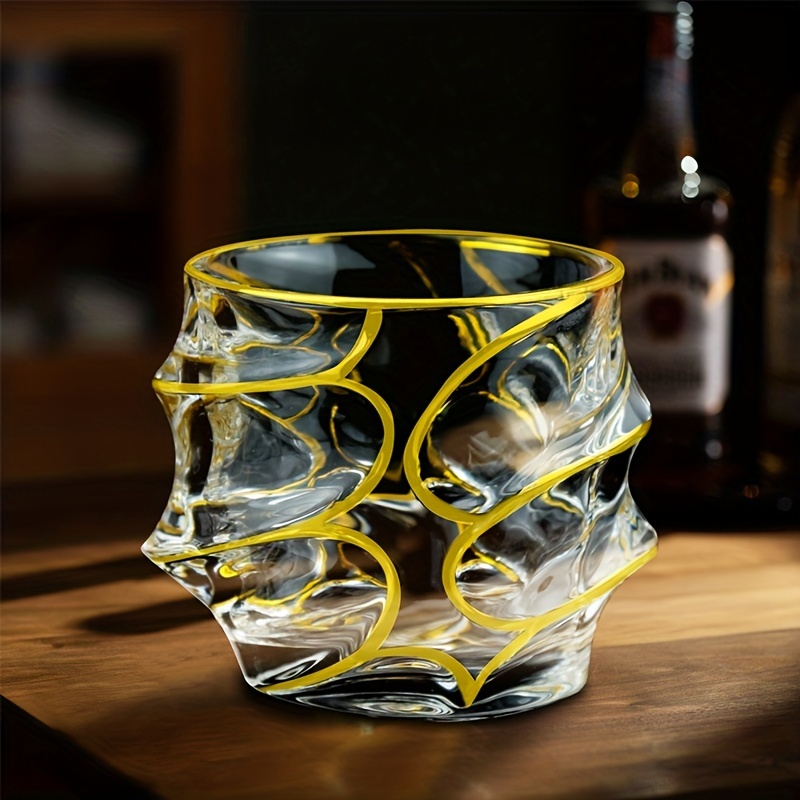 Copa de whisky línea dorada, c - Whisky Beer And Wine reseña y precio