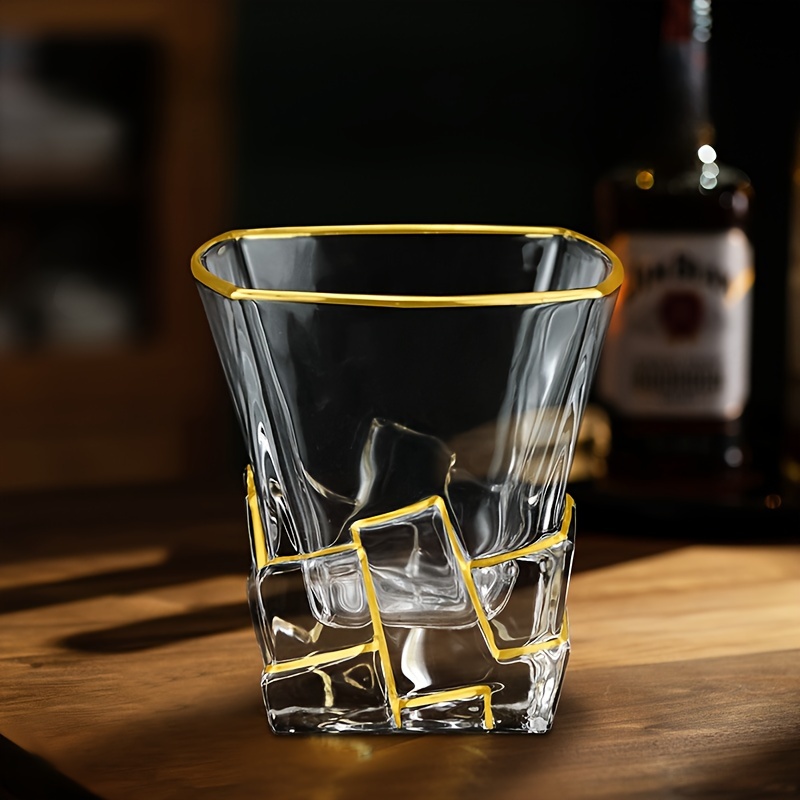 Copa de whisky línea dorada, c - Whisky Beer And Wine reseña y precio